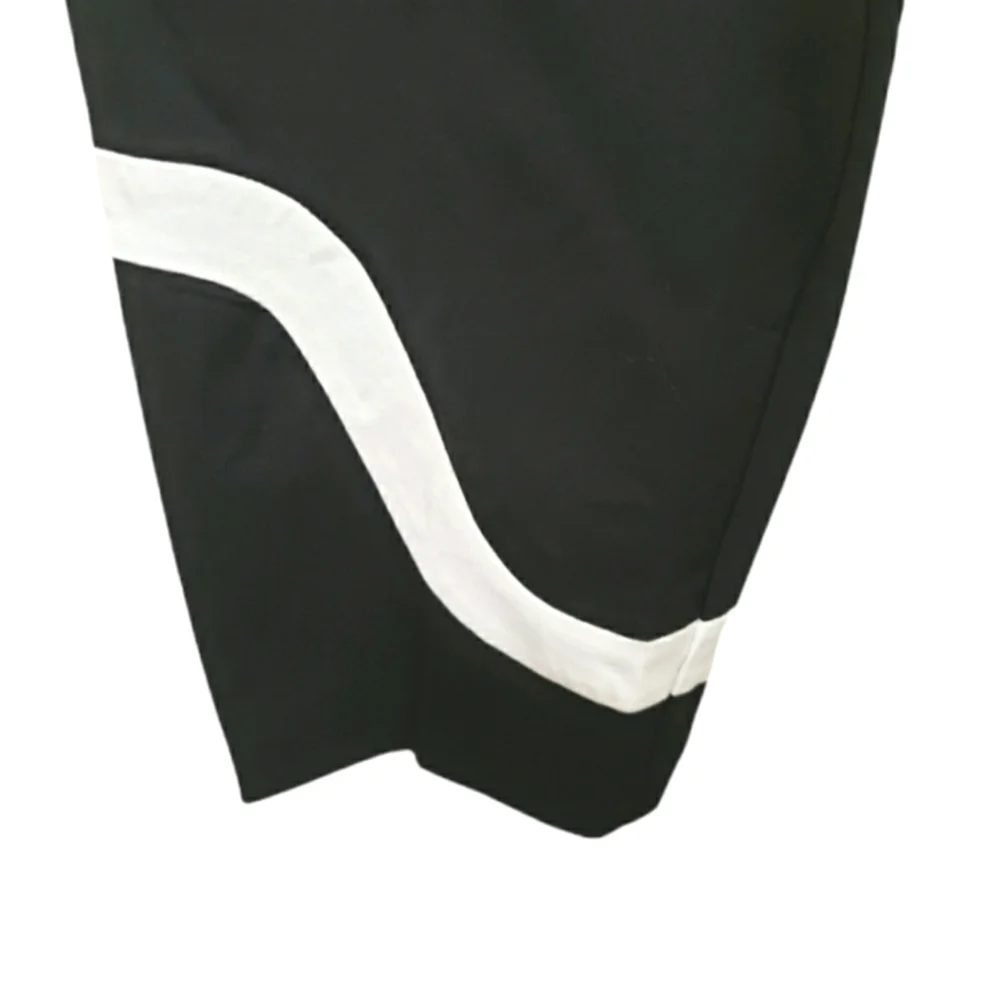 Alfani Black and White Skinny Leg Comfort Waist Ankle Pants Size 16W NWT